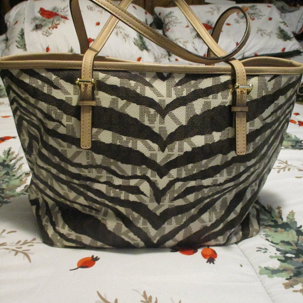 Authentic Michael Kors Zebra Print Purse - image 3